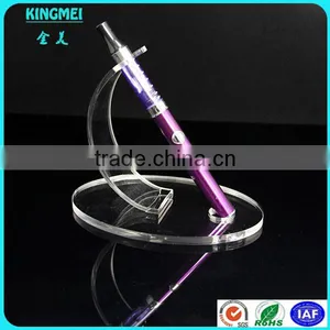 China Wholesale Arch Clear Acrylic Desktop Pen Display Stand With Round Base thumbnail-3