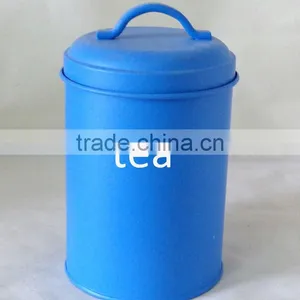 Matt Blue Bulk Tea Canisters Tea Canisters Wholesale thumbnail-1