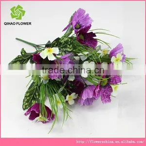 Silk Flowers Bouquet Decorative Landscaping Fabric Flowers thumbnail-3