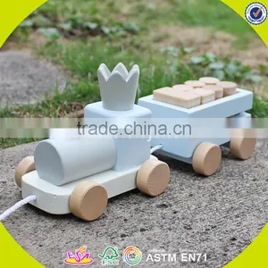 2017 Wholesale Wooden Pull Toys for Toddlers Funny Train Wooden Pull Toys for Toddlers Best Pull Toys for Toddlers W05C075 thumbnail-1