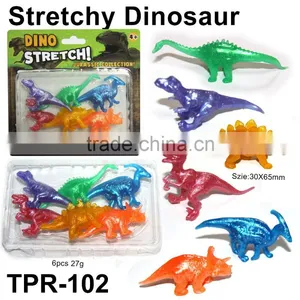 New Colorful Plastic Stretchy Dinosaur Toys thumbnail-1