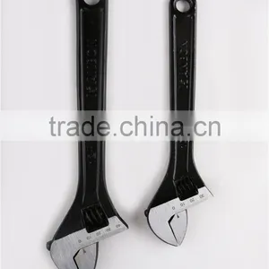 Black Adjustable Wrench/Spanner thumbnail-1