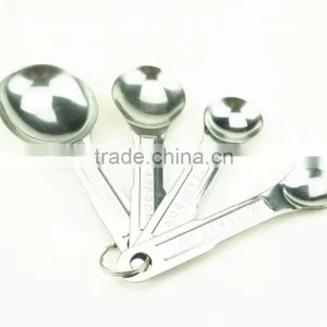 42144 4pcs Stainless Steel Nesting Measuring Cups and Spoons Set thumbnail-1