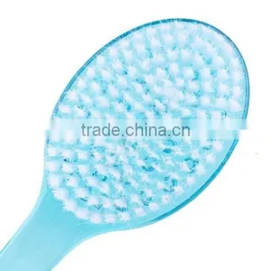 Colorful Long Handled Body Bath Shower Back Brush Scrubber Skin Cleaning Massager thumbnail-2