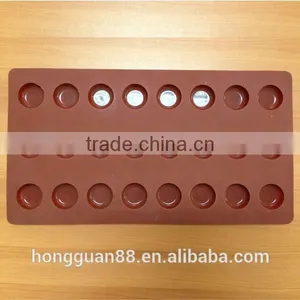 FDA Food Grade Silicone 24 Cups Round Shape Silicone Chocolate Molds Chocolate Maker Online Selling Silicone Cake Molds thumbnail-2