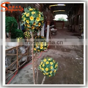 Decorative Artificial Plastic Flower Bonsai Tree for Sale thumbnail-1