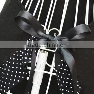 Hot Black Cute Girls Bowknot Lady's Kitchen Restaurant Women's Cake Apron With Pocket thumbnail-3