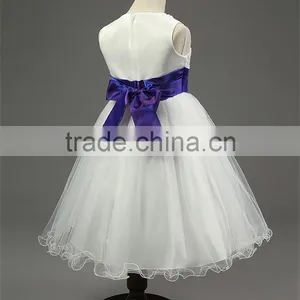 Children's Princess Dresses for Wedding Party Events Baby Girl Holy Communion Dress Bow Girls 1 Year Birthday Dress Ceremonies thumbnail-6