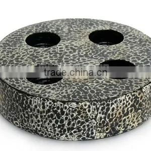 Eggshell Lacquer Tealight Candle Holders thumbnail-1