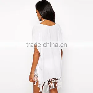 Cheap Sexy Weastern Style Women Summer Beach Dress Bikini Wrap Beachwear Beach Cover Up Crochet Kaftan Swimmwear Wholesale thumbnail-3
