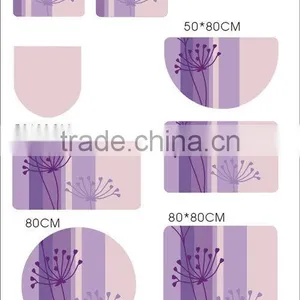 PURPLE COLOR BATHMAT SHANGHAI BATHMAT SET BATHMAT (EV-L003-BM) thumbnail-1
