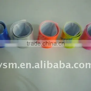 Promotional Reflective Plastic Slap Wrap/armband/snap Band thumbnail-1