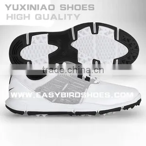 China Brand Top Layer Leather Golf Shoes Sneakers High Quality for Male, Men Sport Golf Shoes Business no Spike thumbnail-3