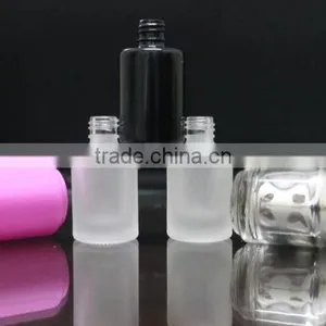 10 ml Nail Polish Bottles, Round Shape High Quality Glass Nail Polish Bottles With Cap and Brush India thumbnail-5