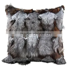 CX-D-06A Cute Fancy 2016 Fashion Design Real Fox Fur Pillow Case thumbnail-2
