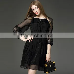Maxnegio Basic Lace Dress for Ladies thumbnail-3