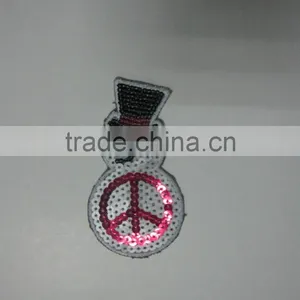 Machine Embroidered Sequin Badge Design thumbnail-1