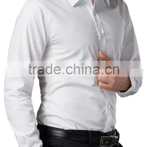 Man White Business Shirt Latest Shirt Designs For Men 2017 Formal Shirt thumbnail-3