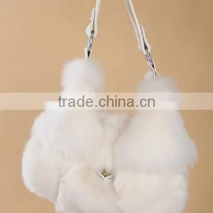 Real Fox Fur Fashion Women Hand Bags thumbnail-1