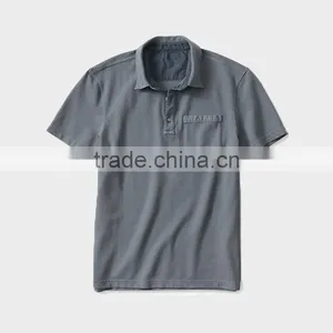 China Wholesale Custom Men's Grey Short Sleeve Polo Shirt thumbnail-2