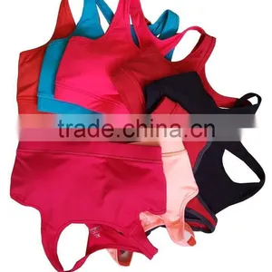 Custom Made Ladies Latest Design Gym Sports Track Bras thumbnail-1