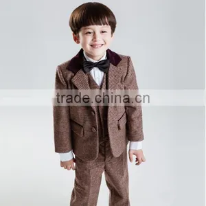 Handsome Fashion Woolen Material High Quality Boy Suit thumbnail-2
