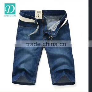2016 Hot Style Men Short Denim Jjeans Blue Shorts Half Pants thumbnail-1