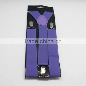 Custom Solid Color Elasticity Suspenders Cheap China Made thumbnail-5