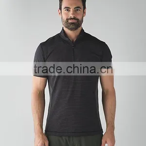 Classical Solid Color Contrast Piping 1/4 Zipped Pullover Sport Sweatshirt thumbnail-2