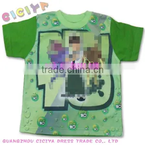 Boy Summer Short Sleeve T-shirt With Ben10 Design 2014 Summer thumbnail-1