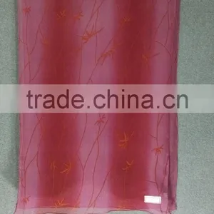 Lady Silk Scarf, Crepe GGT, Long Scarf, Tassels thumbnail-6