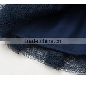 Long Sleeve Stripe Tulle Girls Skirt Wholesale Baby Dress thumbnail-3