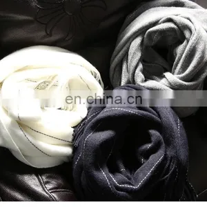 Cashmere Scarf Lady Vertical Stripe Dotted Line Fashionable Scarf thumbnail-3