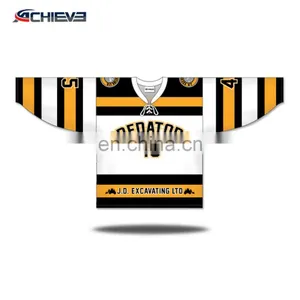 Sports Custom Hockey Jerseys Sublimation Team Hockey Uniforms Tackle Twill Ice Hockey Jerseys thumbnail-3