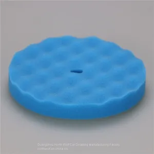 Car Care Cleaning Sponge Flat Foam Pad Wave for Finishing thumbnail-1