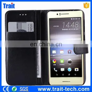 Paypal Accepted Glossy Wallet Magnetic Flip Stand PC+ PU Leather Case for HTC Desire 728 With Card Holder thumbnail-1