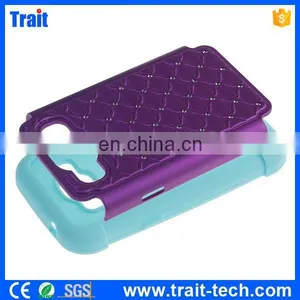 2015 Shenzhen Factory Diamond Silicone+ PC Back Case for Samsung Galaxy J1 J100 thumbnail-4