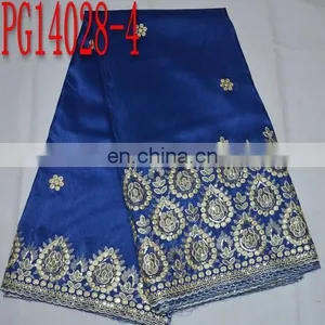 Top Quality Fashion New Design Embroidery George Fabric for Dress(PG14028) thumbnail-4
