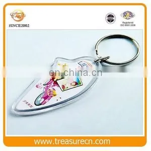 Custom Floating Good Blank Acrylic Plastic Photo Insert Keychain thumbnail-5