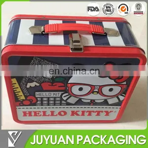 2015 Fancy Black Wholesale Plain Tin Lunch Box/custom Printed Tin Lunch Box thumbnail-1