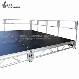 Sell DIY Mobile Adjustable Portable Detachable Aluminum Church Entertainment Design Stage Platform For Sale thumbnail-1