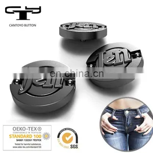 New Style Metal Plated Two Parts Brass Jeans Button for Garment Accessories thumbnail-3