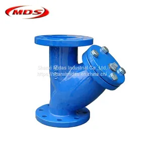 Din Standard DIN3202-F1 Ductile Cast Iron y Flange Filter Valve PN10 thumbnail-1