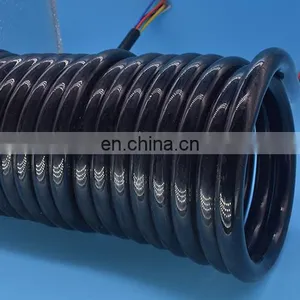 Spiral Cord Coiled Cable Spring Wire/spiral Electric Cable Low Voltage Flexible Retractable Spiral Spring Coiled Cable thumbnail-3