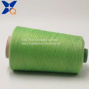 Fluorescent Green Ne21/2plies 10% Metal Fiber 90% Polyester Staple Fiber for Knitting Hand Feeling Touch Screen Gloves-XT11761 thumbnail-4