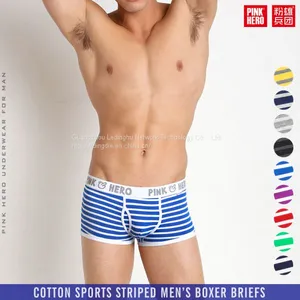 Fashion Sports Men's Underwear Wholesale Striped Men's Boxers OEM / ODM thumbnail-2