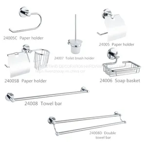 Manufacturer Wholesale Modern Wall-mounted Bathroom Accessories Set thumbnail-3