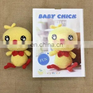 Cute Animal Crochet DIY Set Baby Chick Set Kids Knitting Kit thumbnail-2