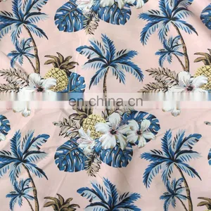 Hot Sale Hawaiian Fabric Print Peach Skin Fabric Quick-drying Fabric for Beach Pants thumbnail-3