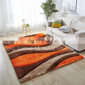 High Quality Fashionable Polyester 3D Shaggy Rug New Design thumbnail-2